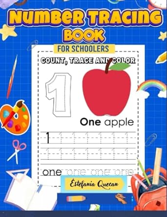 number tracing book for schoolers count trace and color wipe clean number tracing workbook for preschool kids