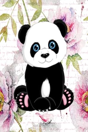 cute panda bear kids girls gift flower panda if you have a favorite animal then this panda bear design is