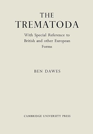 the trematoda 1st edition dawes 0521200245, 978-0521200240