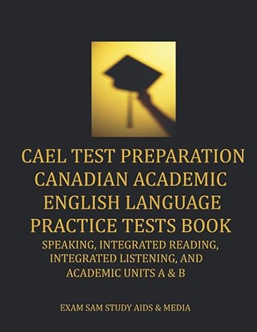 cael test preparation canadian academic english language practice tests book speaking integrated reading