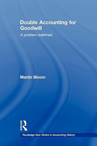 double accounting for goodwill 1st edition martin bloom 0415578523, 978-0415578523