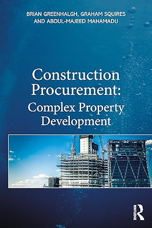 construction procurement complex property development 1st edition brian greenhalgh ,graham squires
