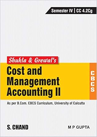 shukla and grewal s cost and management accounting ii 1st edition t s grewal 9352836413, 978-9352836413