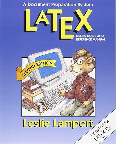latex a document preparation system 2nd edition leslie lamport 0201529831, 978-0201529838