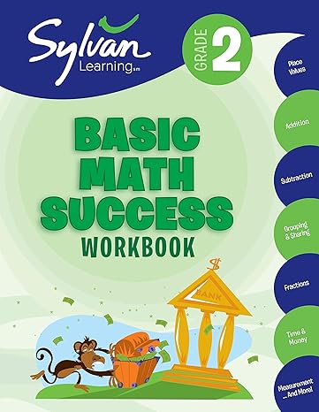 2nd grade basic math success workbook place values addition subtraction grouping and sharing fractions time