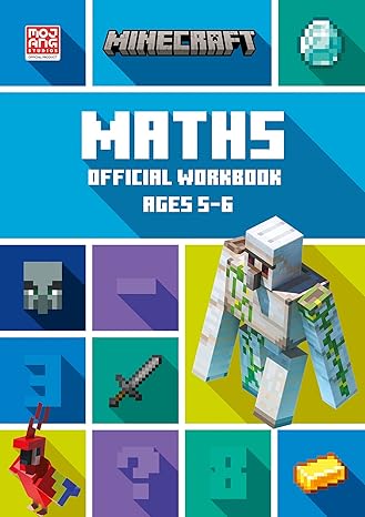 minecraft maths ages 5 6 official workbook 1st edition collins ks1 0008462747, 978-0008462741