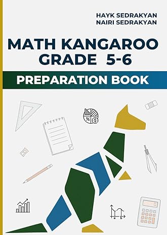 math kangaroo 5 6 preparation book 1st edition hayk sedrakyan, nairi sedrakyan 979-8864820438