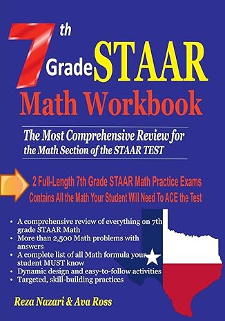 7th grade staar math workbook 2018 the most comprehensive review for the math section of the staar test 1st