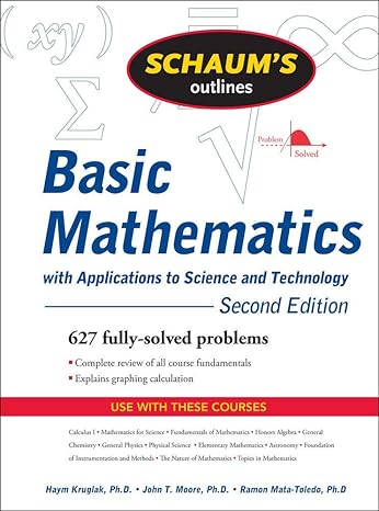 schaum s outline of basic mathematics with applications to science and technology 2ed 2nd edition haym