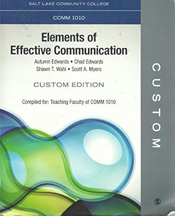 the communication age custom edition for comm 1010 elements of effective communication salt lake community