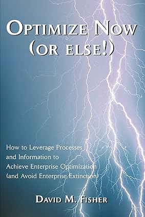 optimize now how to leverage processes and information to achieve enterprise optimization 1st edition david