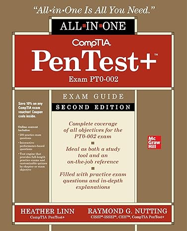 comptia pentest+ certification all in one exam guide second edition 1st edition heather linn ,raymond nutting