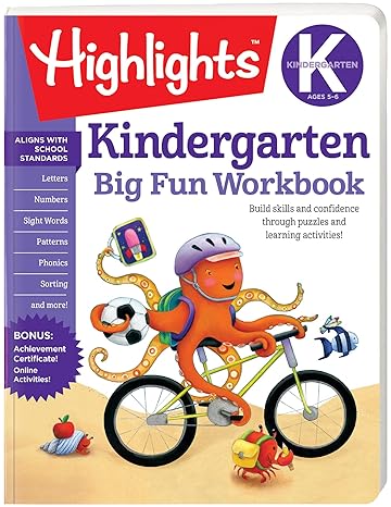 kindergarten big fun workbook 1st edition highlights learning 1629797634, 978-1629797632