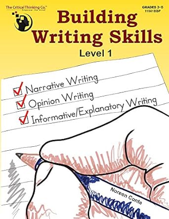 building writing skills level 1 workbook using a 5 step writing process to teach writing 1st edition noreen