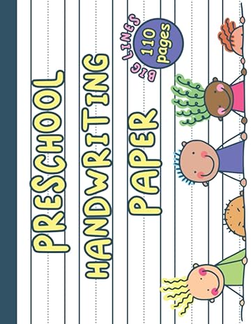 preschool handwriting paper landscape with extra large lines 110 pages 8 5x11 inches 1st edition skribi