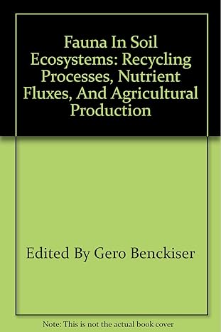 fauna in soil ecosystems recycling processes nutrient fluxes and agricultural production 1997th edition gero