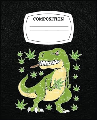 trex dinosaur smoking weed cannabis 420 blunt stoner gift jurassic inspiration 1st edition daniel hull