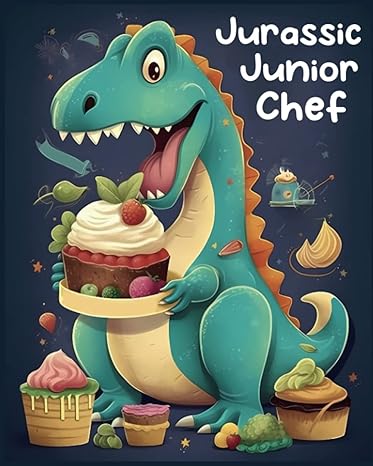 jurassic junior chef a dinosaur cookbook for dino loving kiddos 1st edition minki's stuff b0c1j7cs5k,