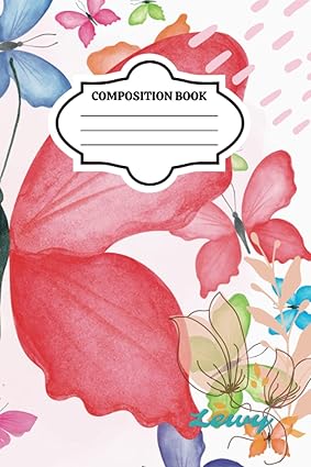 butterfly composition book 7 25 x 9 25 1st edition lewy williams b0c1j3fzfd