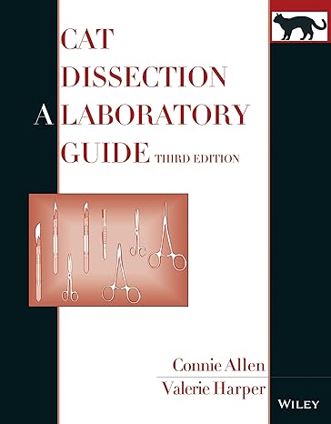 cat dissection a laboratory guide 3rd edition connie allen ,valerie harper 0470137991, 978-0470137994