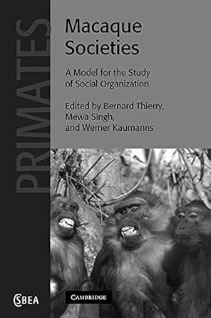macaque societies 1st edition bernard thierry 0521521688, 978-0521521680