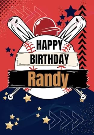 happy birthday randy large cool coloring birthday book for boyfriend bestfriend man husband father dad daddy