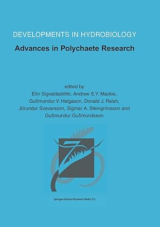 advances in polychaete research 1st edition elin sigvaldadottir ,andrew s y mackie ,gudmundur v helgason