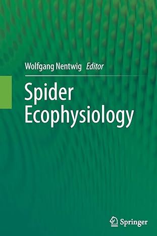 spider ecophysiology 2013th edition wolfgang nentwig 3642443990, 978-3642443992