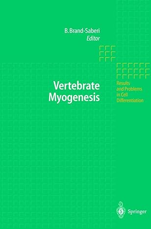 vertebrate myogenesis 1st edition beate brand saberi 3642077358, 978-3642077357