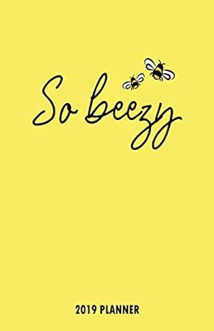 so beezy 2019 planner small horizontal monthly/weekly calendar diary for 2019 with inspirational sayings 1st