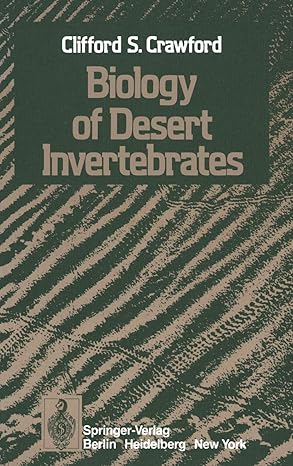 biology of desert invertebrates 1st edition c s crawford 3642857965, 978-3642857966