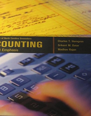 cost accounting a managerial emphasis custom edition for the university of north carolina greensboro custom