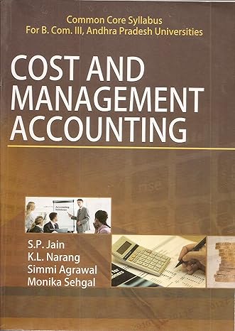 cost and management accounting b com iii 1st edition narang k.l. jain s.p. 9327231031, 978-9327231038