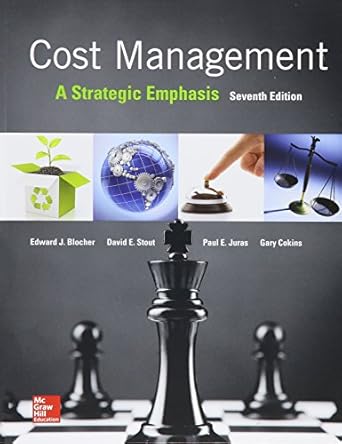 cost management a strategic emphasis  access card 7th edition edward blocher 1259818993, 978-1259818998