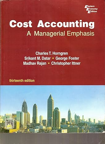 cost accounting a managerial emphasis economy edition 1st edition j.k. b003nl4yvy