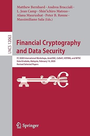 financial cryptography and data security fc 2020 international workshops asiausec codefi voting and wtsc kota