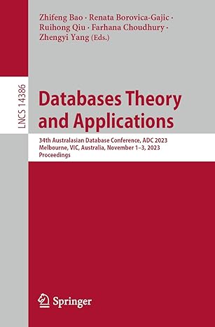 databases theory and applications 3 australasian database conference adc 2023 melbourne vic australia