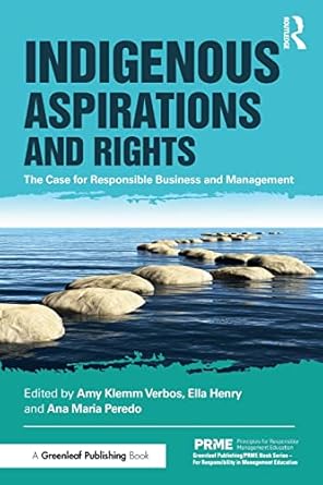 indigenous aspirations and rights the case for responsible business and management 1st edition amy klemm