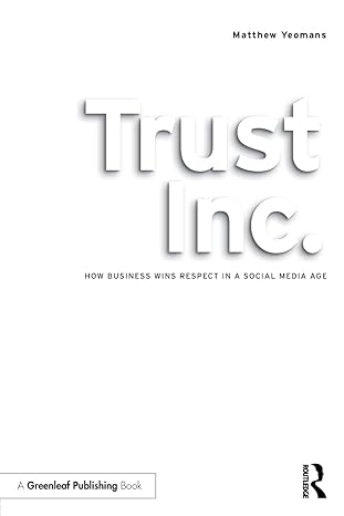 trust inc 1st edition matthew yeomans 1783537485, 978-1783537488