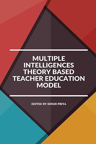 multiple intelligences theory based teacher education model 1st edition singh priya 1805249835, 978-1805249832