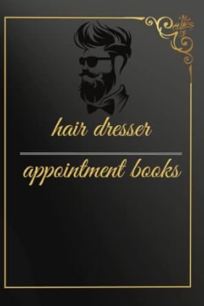 hair dresser appointment book clean elegant hair dresser / barber appointment book to keep the record for