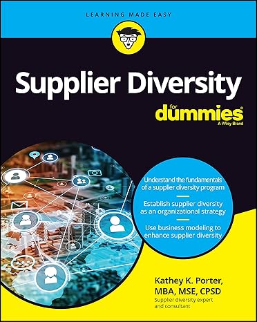 supplier diversity for dummies 1st edition kathey k. porter 1119843014, 978-1119843016