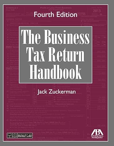 the business tax return handbook 4th edition jack zuckerman 1634250125, 978-1634250122