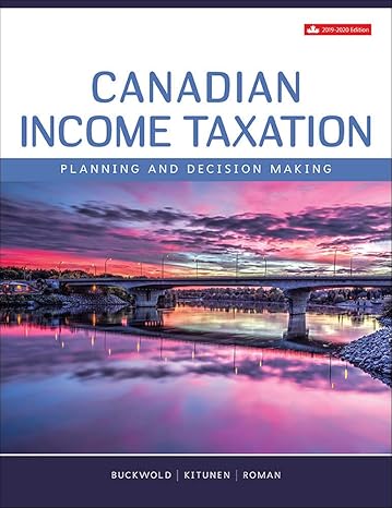 canadian income taxation 2019/2020 22nd edition william buckwold ,joan kitunen ,matthew roman 126006039x,