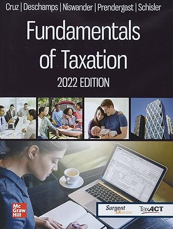 fundamentals of taxation 202dition 15th edition ana cruz ,michael deschamps ,frederick niswander ,debra