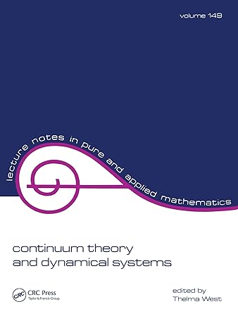continuum theory and dynamical systems 1st edition thelma west 0824790723, 978-0824790721