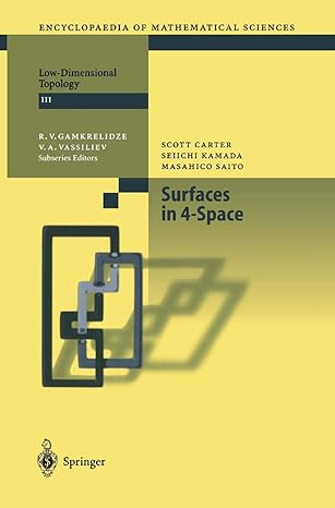 surfaces in 4 space 1st edition scott carter ,seiichi kamada ,masahico saito 3642059139, 978-3642059131