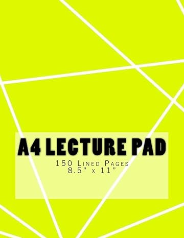 a4 lecture pad 8 5 x 11 150 lined pages geometric cover design 1st edition wild pages press 1548609358,