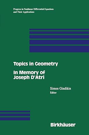 topics in geometry in memory of joseph datri 1st edition simon gindikin 1461275342, 978-1461275343