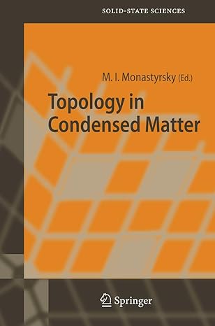 topology in condensed matter 1st edition michael i monastyrsky 3642062415, 978-3642062414